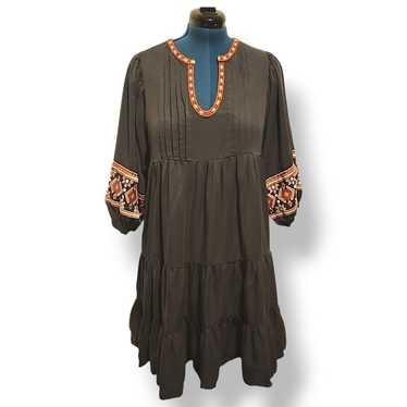 Marine Layer Olema Embroidered BohoMini Dress Wom… - image 1