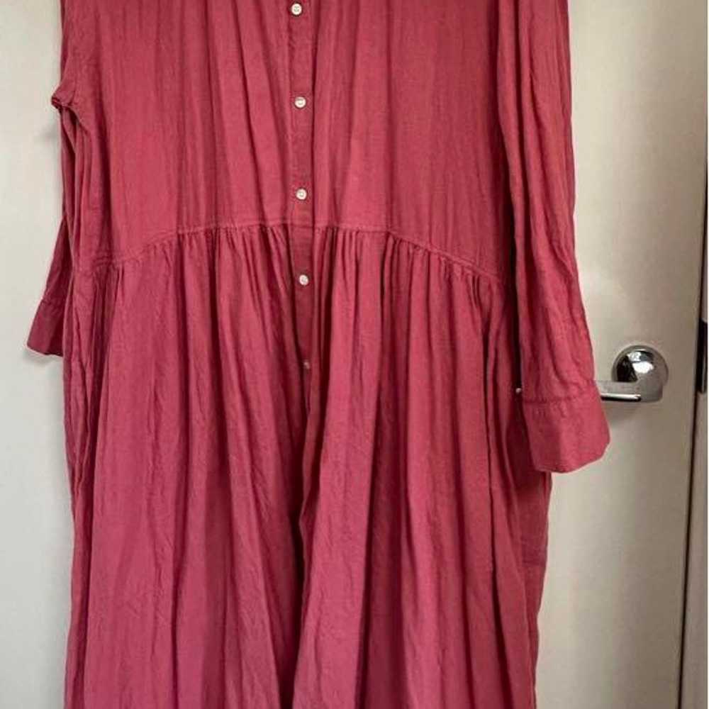 soulberry Pink Shirt Dress Long Sleeve - image 2