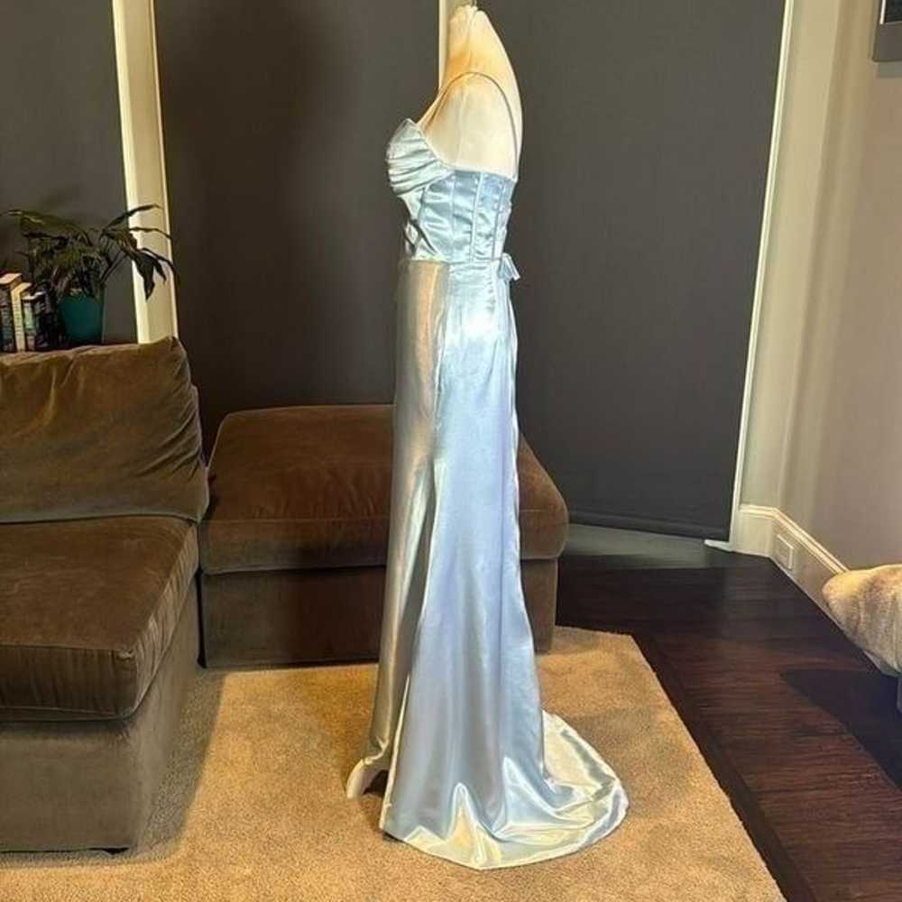 Women’s Light Blue FullLength Prom Party Dress Cr… - image 6