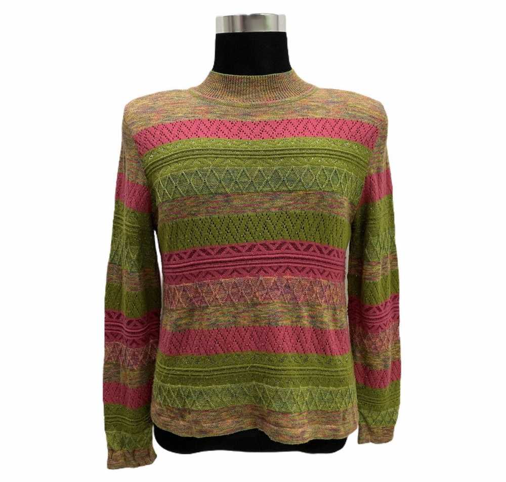 Aran Isles Knitwear × Coloured Cable Knit Sweater… - image 1