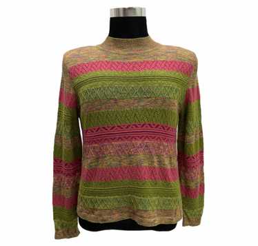 Aran Isles Knitwear × Coloured Cable Knit Sweater… - image 1