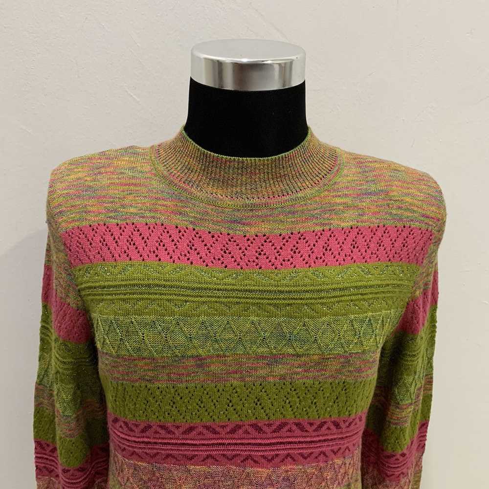 Aran Isles Knitwear × Coloured Cable Knit Sweater… - image 3