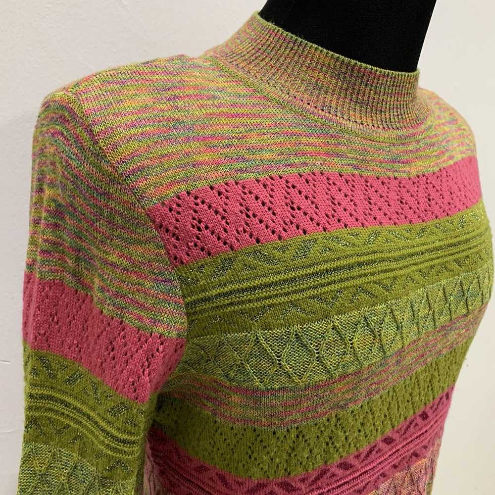 Aran Isles Knitwear × Coloured Cable Knit Sweater… - image 5