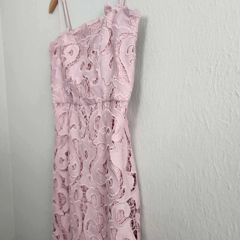 Bardot Lina Pink Rose Floral Lace Sheath Dress - image 8