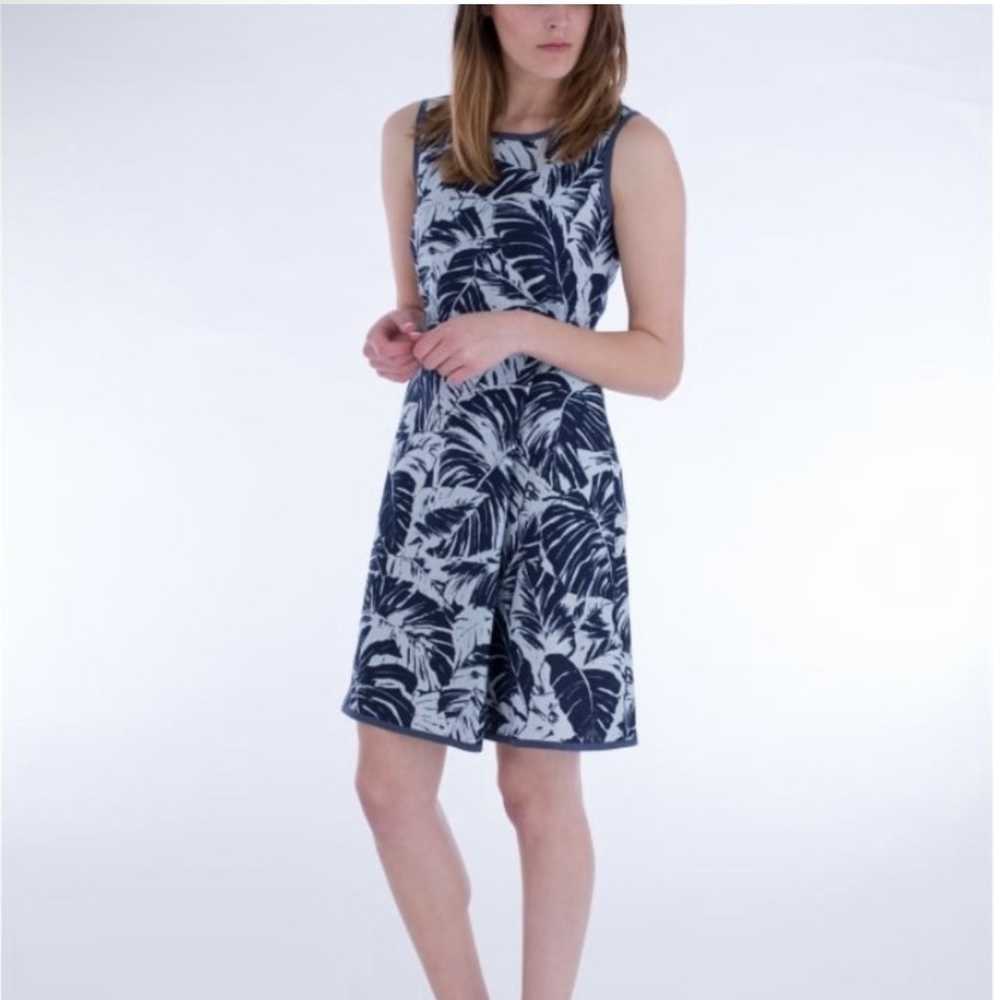 Weekend Max Mara Prince Leaf Print Dress - image 1