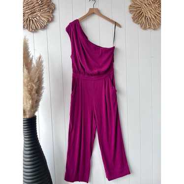 Free People jumpsuit one-shoulder wide leg avery