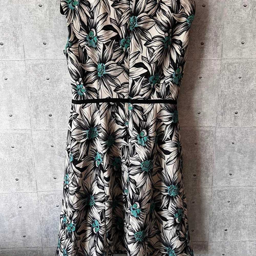 【Super Beauty】Flower Pattern Sleeveless Dress / B… - image 6