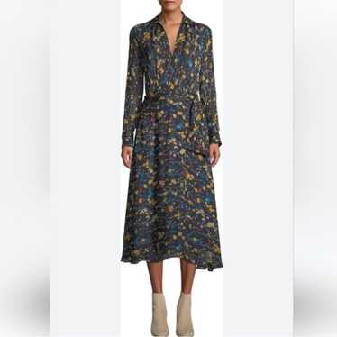 Equipment Femme Silk Floral Dress