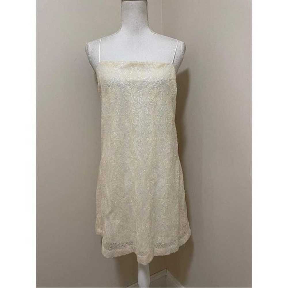 Free People Retro Babe Sparkle Mini Dress Size M - image 5