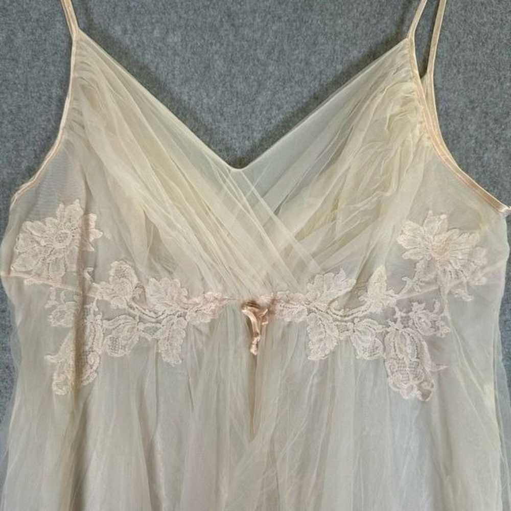 Vintage Vanity Fair Pink Slip Dress Cottagecore S… - image 4