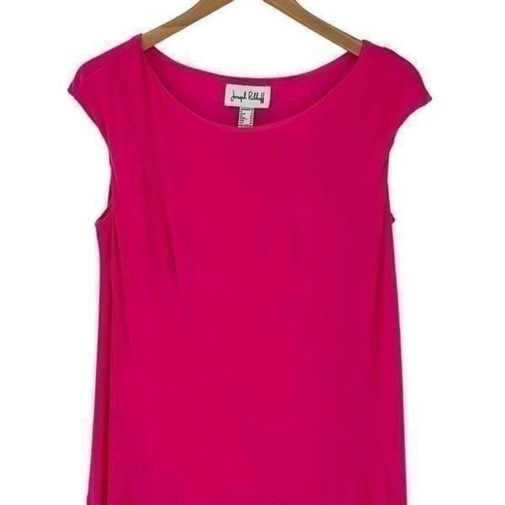 Joseph Ribkoff Short Cap Sleeve Asymmetrical Flow… - image 2