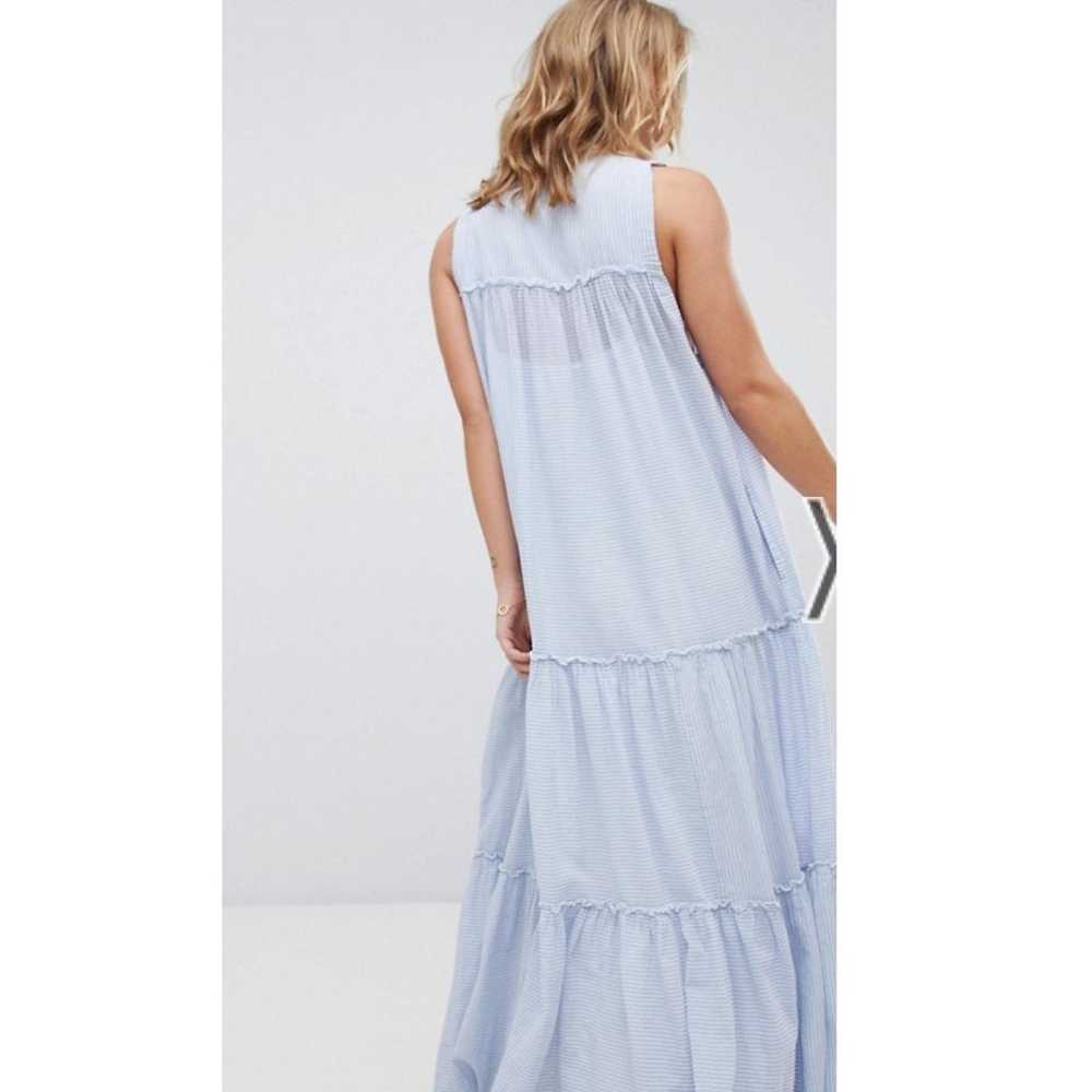 Free People Light Blue & White River Gorge Flowy … - image 2