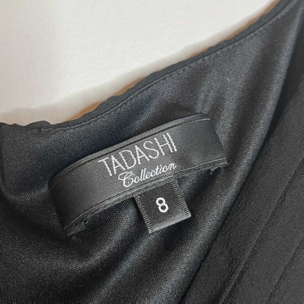 Tadashi Collection black silk cinched evening dre… - image 3