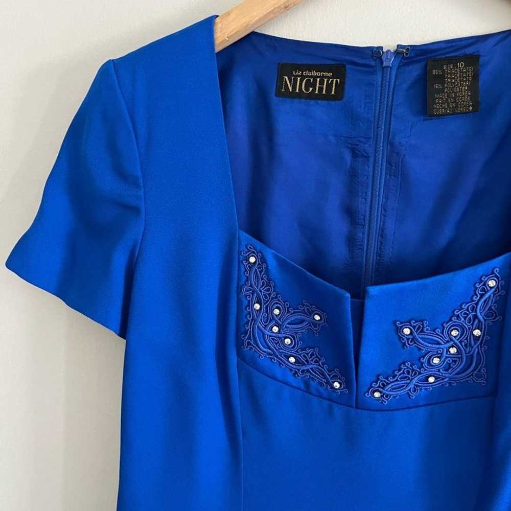 Vintage Liz Claiborne Night embroidered rhineston… - image 2