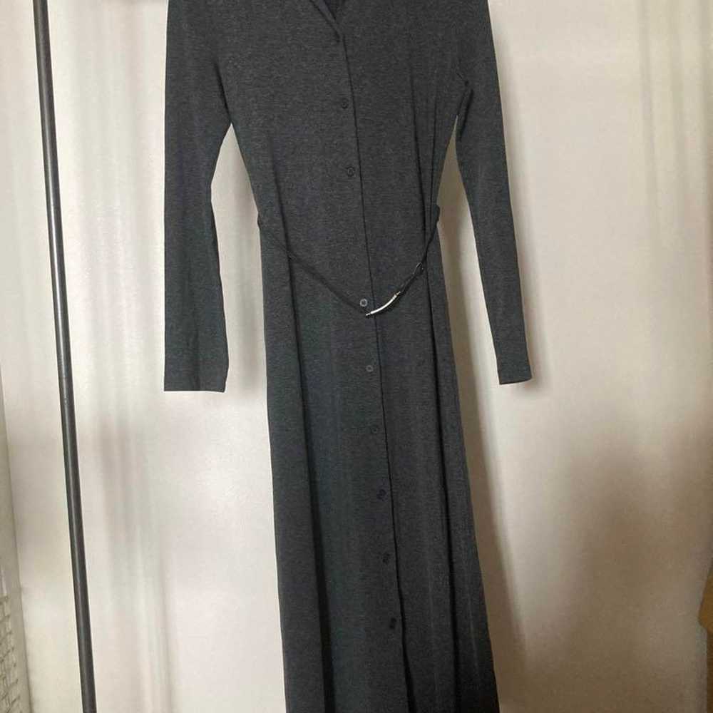 23 Ward Onward Dark Gray Long Dress Size 38 - image 1