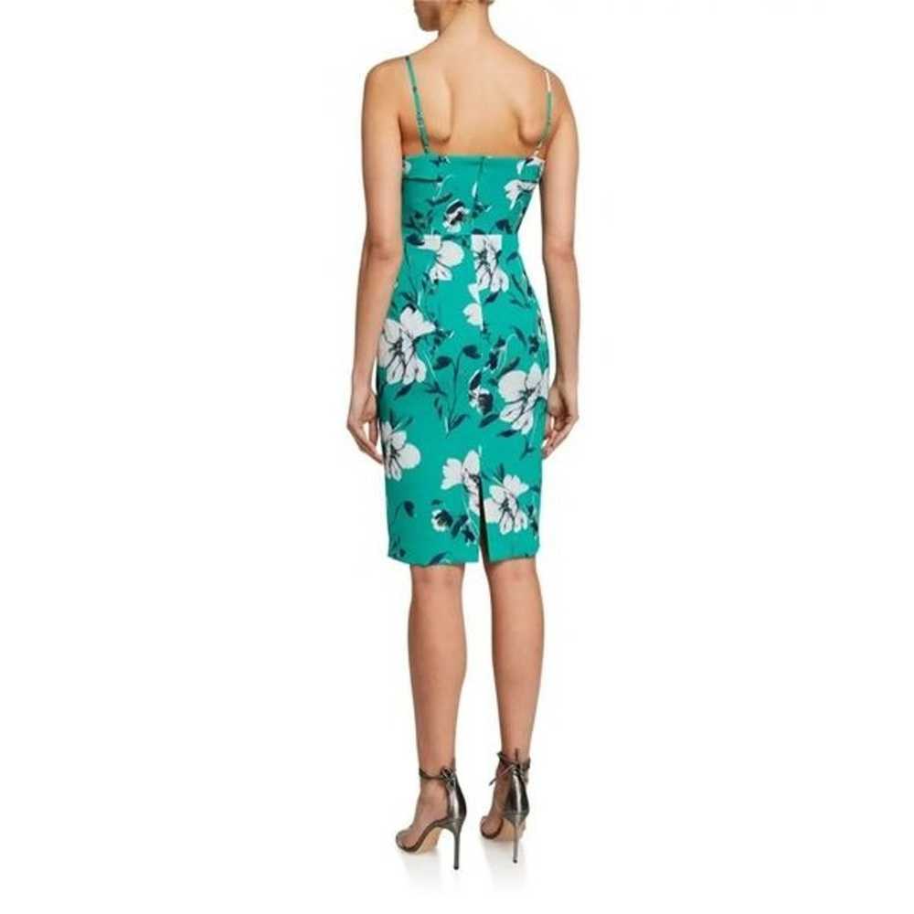 BLACK HALO Clover Floral Sheath Dress Green Print… - image 3