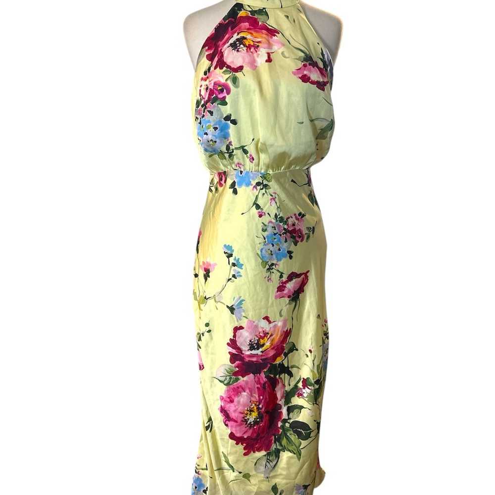 NWOT Lulus Luminous Delight Light Yellow Floral S… - image 5