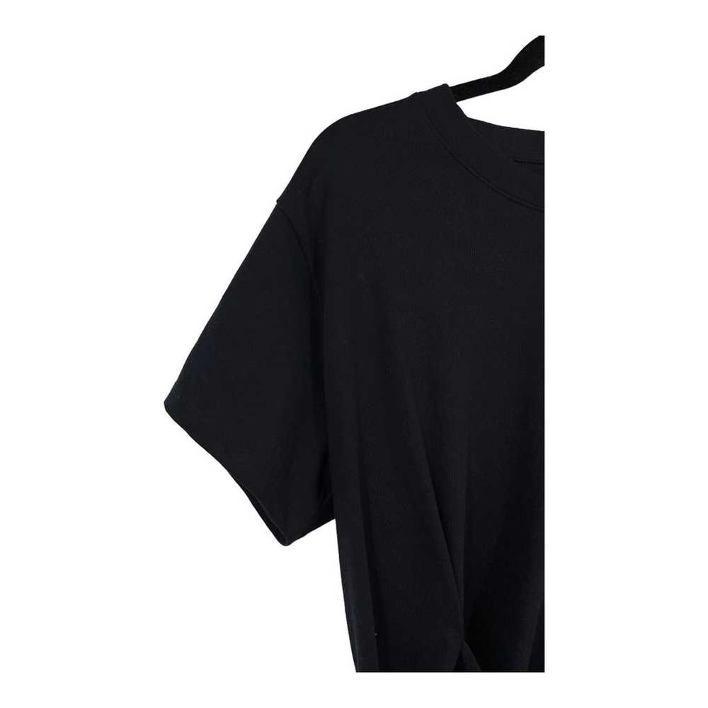 Vince Dress Tie Waist cotton t-shirt black Large L - image 2