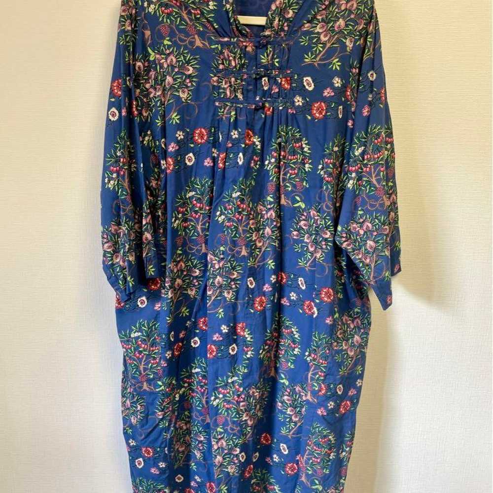 Excellent Condition KILKI Floral Long Dress Blue … - image 2