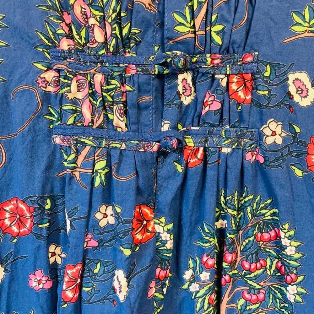 Excellent Condition KILKI Floral Long Dress Blue … - image 4