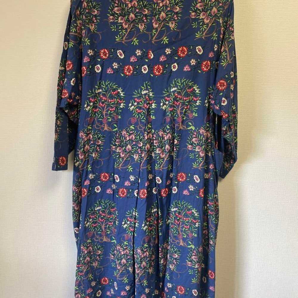 Excellent Condition KILKI Floral Long Dress Blue … - image 6