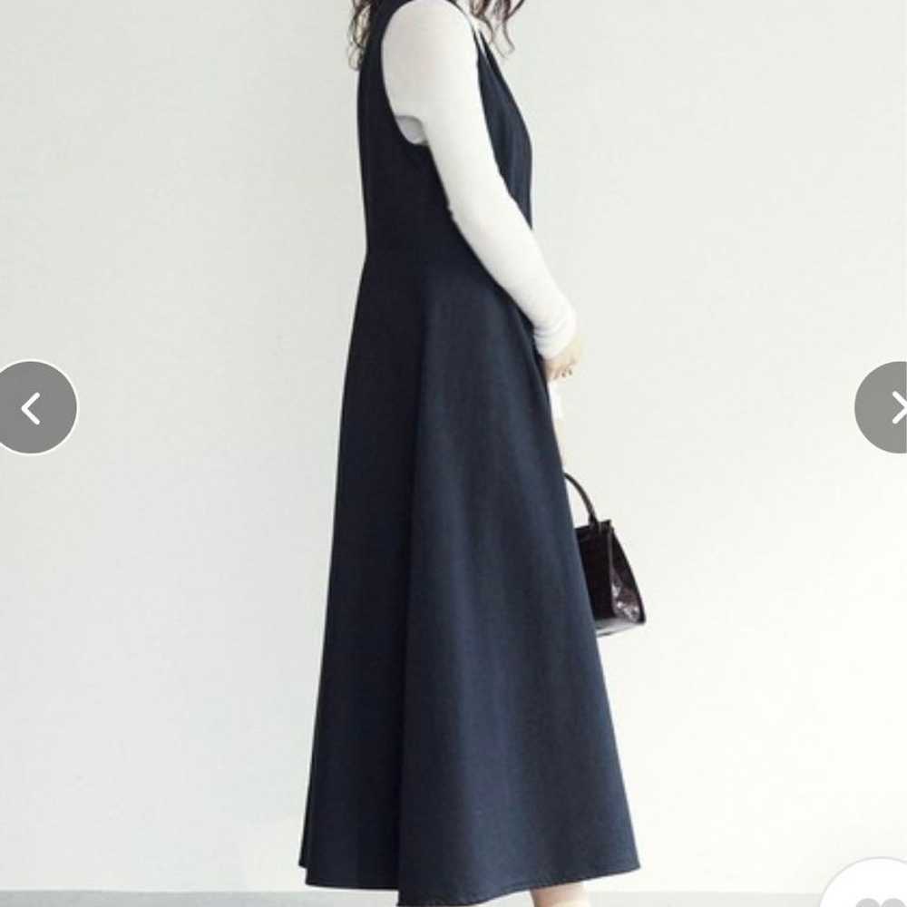 Denim flare jumper dress - image 5