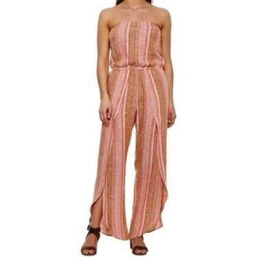 Drew Strapless Striped Jumpsuit