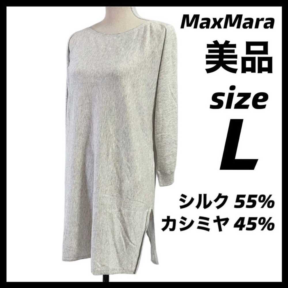 Max Mara White Tag Knit Silk Cashmere Dress - image 1