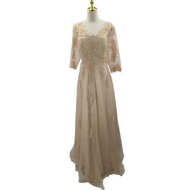 MOTHER OF THE BRIDE 16 2x plus cream embroidered … - image 1