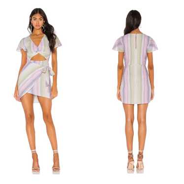 Majorelle Revolve Evelyn Pastel Striped Wrap Mini 