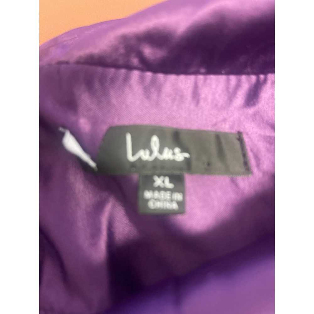 LULU'S SZ XL Enchant My Love Dark Purple V-Neck L… - image 8