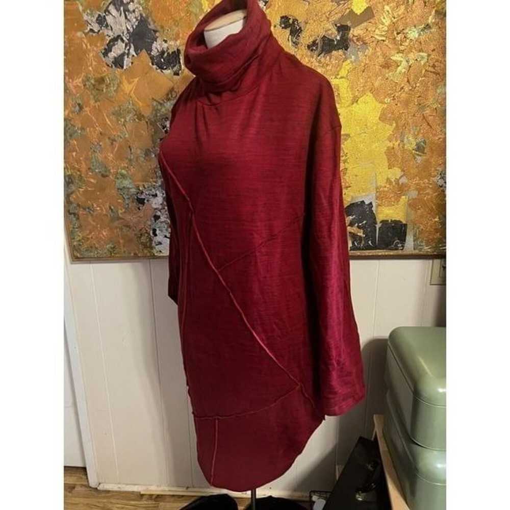 Metamorphoza Size XL Red Art to Wear Oversized Tu… - image 3