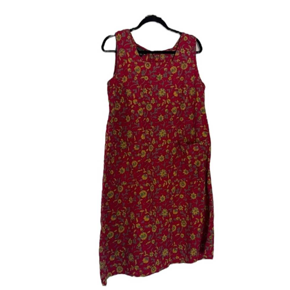 J peterman square neck cotton sundress size women… - image 1