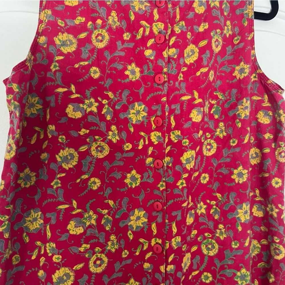 J peterman square neck cotton sundress size women… - image 4