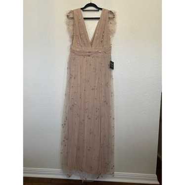 Soieblu Shimmer Blush Maxi Dress XL