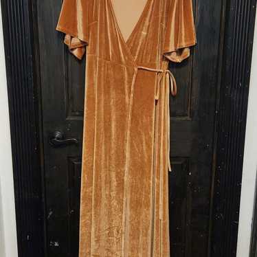 Baltic Born Meghan Velvet Wrap Maxi Dress