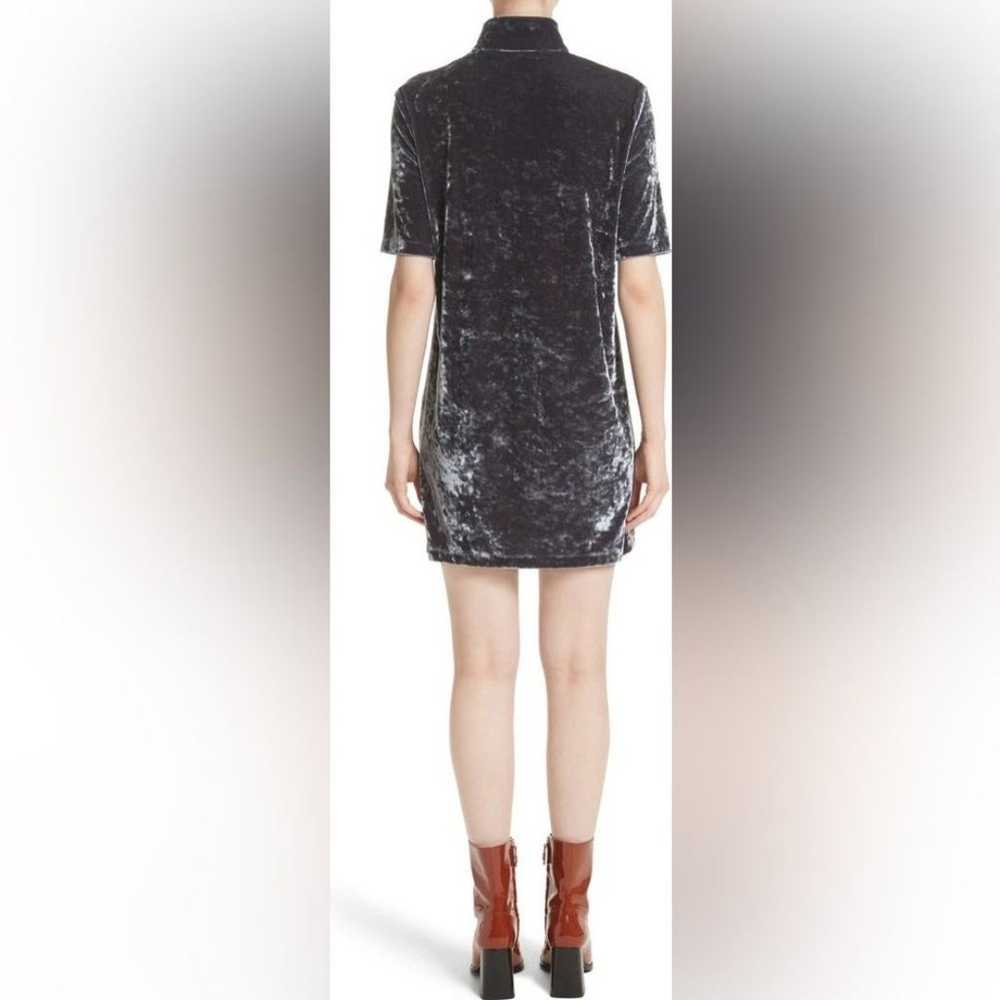 MARC JACOBS Dark Gray MetallicCrushed Velvet Mini… - image 2