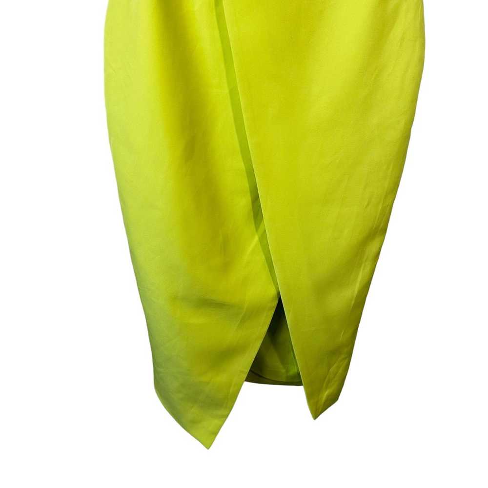 New Lavish Alice Pleated Bardot Midi Dress Lime G… - image 6