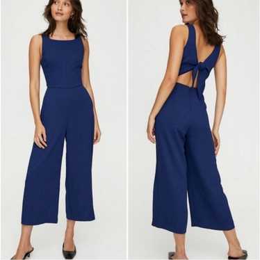 Aritzia Wilfred Ecoulement Jumpsuit Navy Blue Siz… - image 1