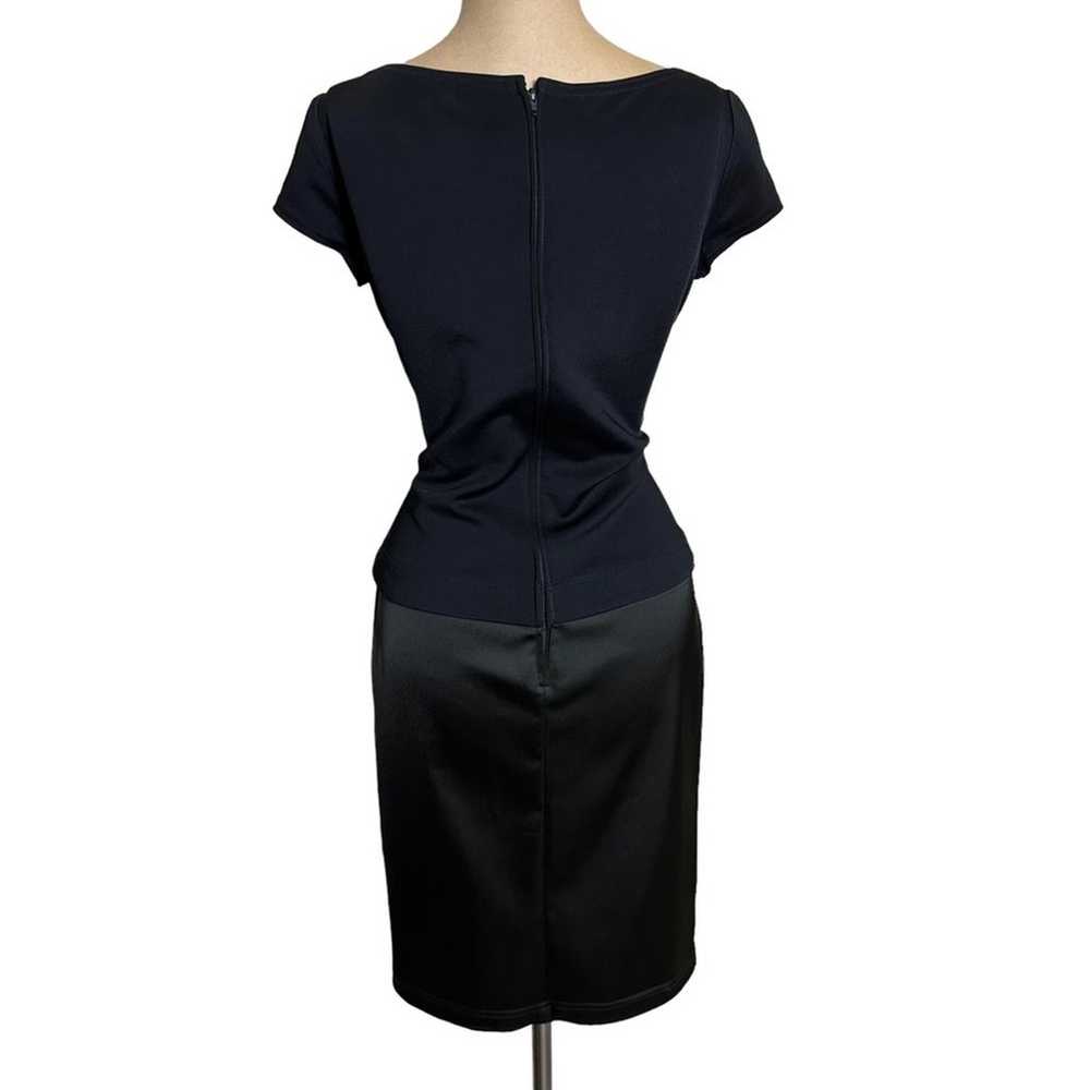 Tadashi Black Satin Stretch Top Satin Skirt Cockt… - image 6