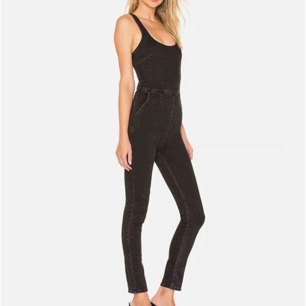 FREE PEOPLE Scarlet black denim Stretchy skinny j… - image 2