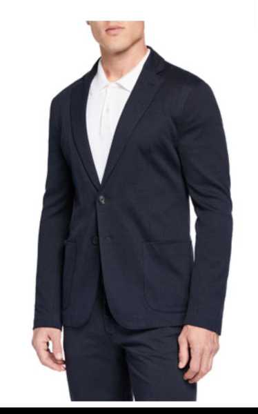 Emporio Armani Herringbone patch pocket Blazer