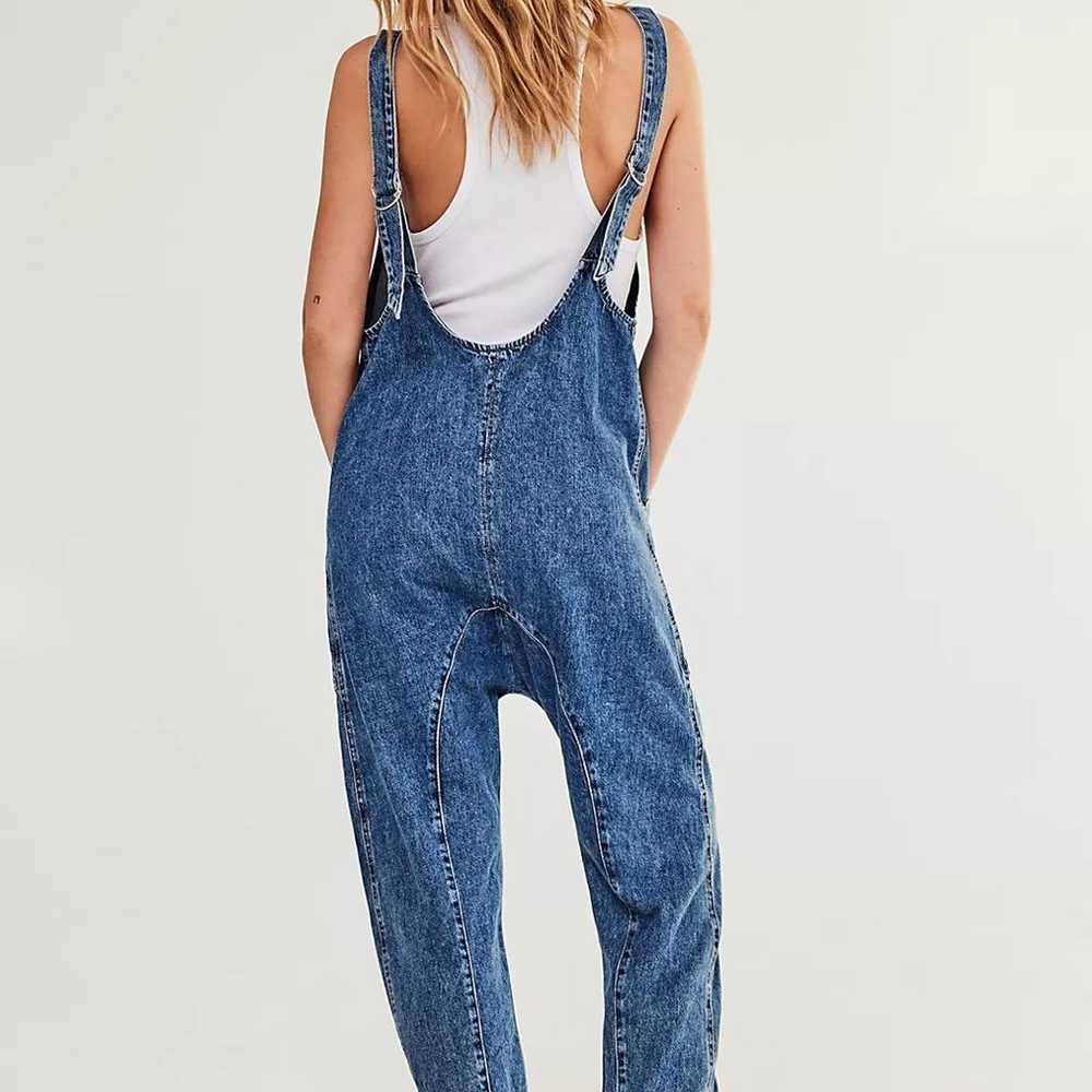 Free People Denim Jumpsuit - image 2