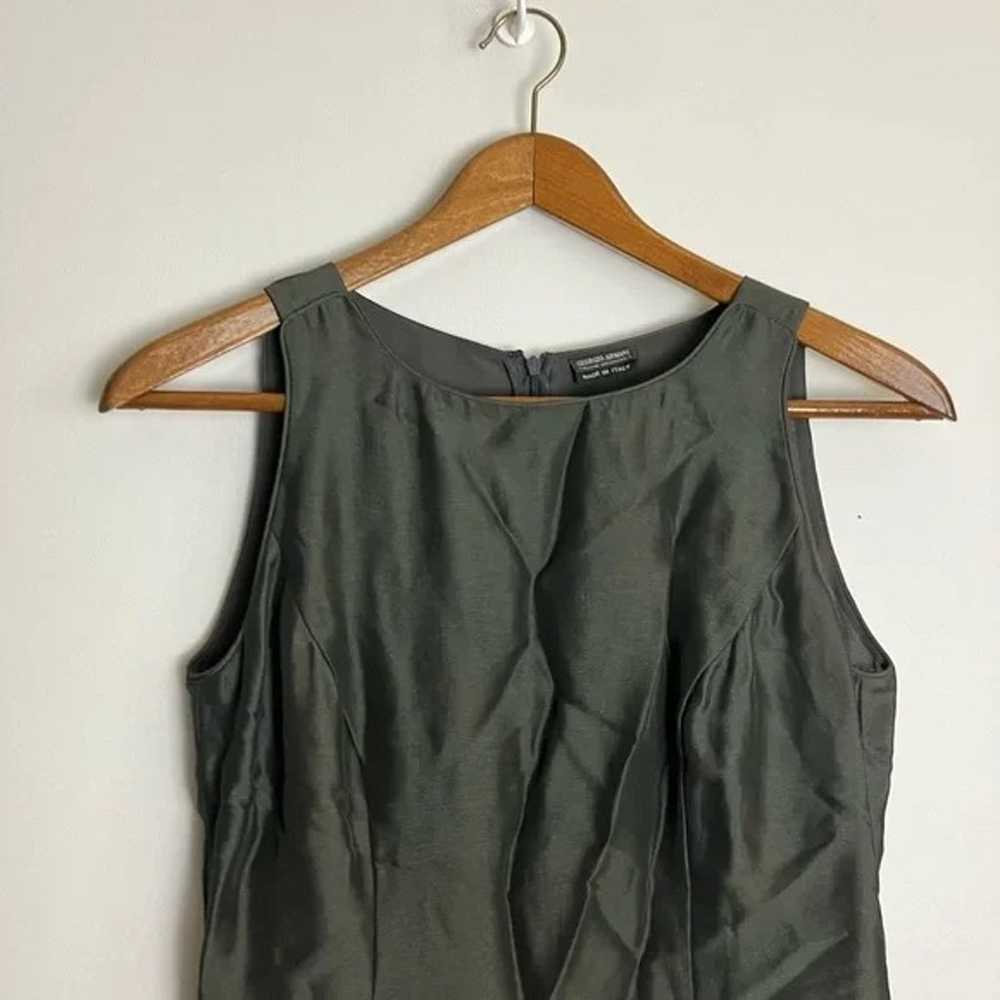 Giorgio Armani Made in Italy Dark Gray Sleeveless… - image 2