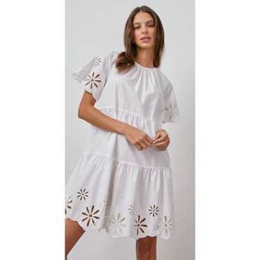 Rails Arielle Dress White Eyelet Organic Cotton B… - image 1