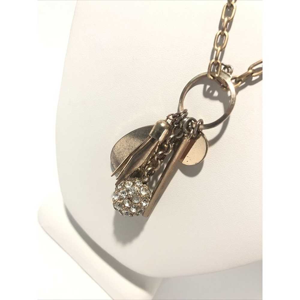 Women’s Vintage 22” Gold Tone Tassel Pendant Neck… - image 10