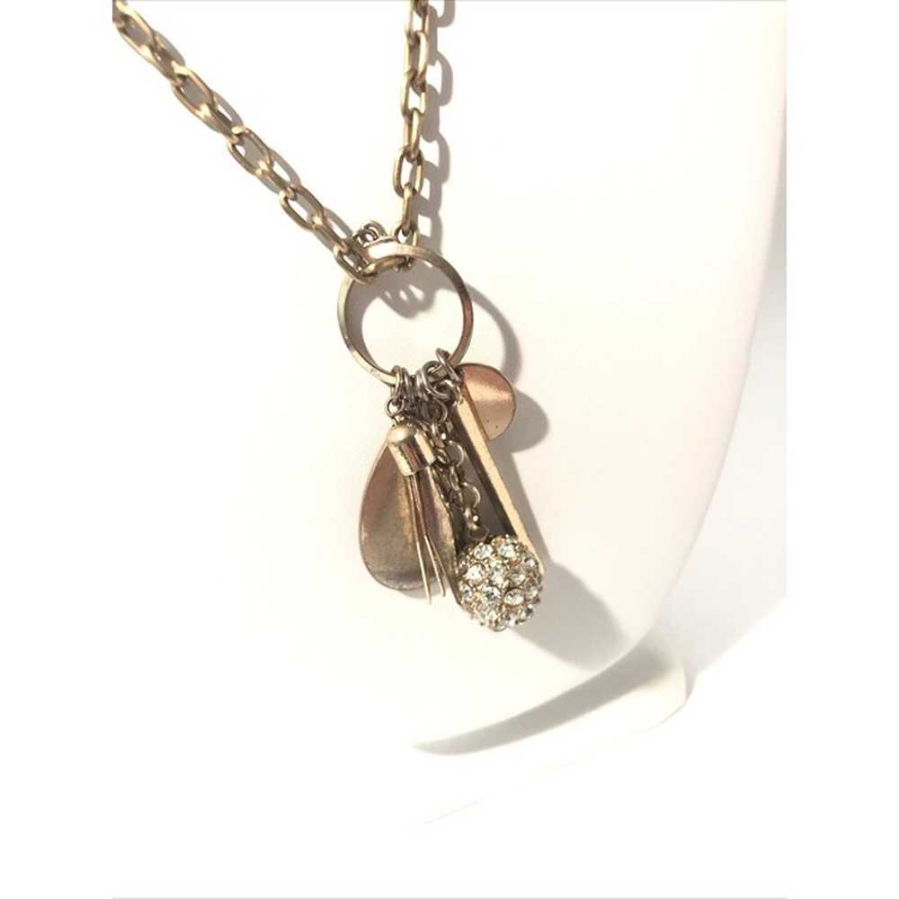 Women’s Vintage 22” Gold Tone Tassel Pendant Neck… - image 12