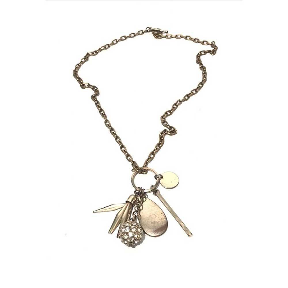 Women’s Vintage 22” Gold Tone Tassel Pendant Neck… - image 1