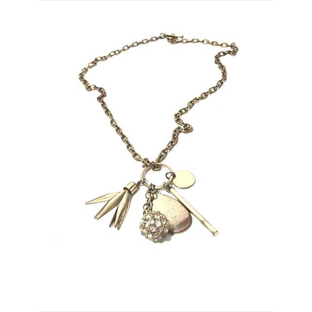 Women’s Vintage 22” Gold Tone Tassel Pendant Neck… - image 3