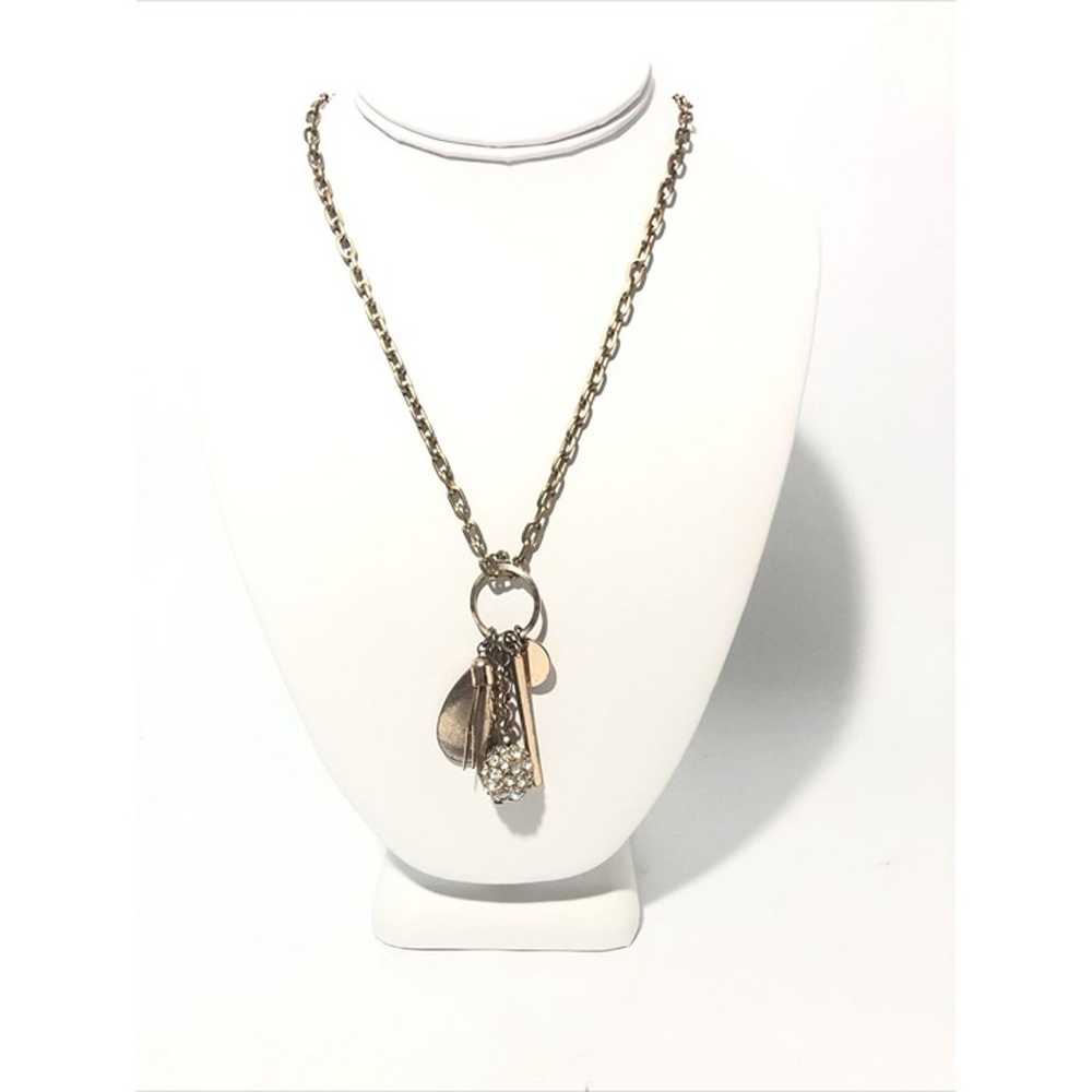 Women’s Vintage 22” Gold Tone Tassel Pendant Neck… - image 9